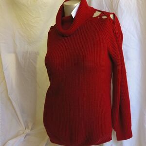 Cozy Chunky Knit - Open Shoulder Turtleneck Sweater XL NWT (New York & Company)